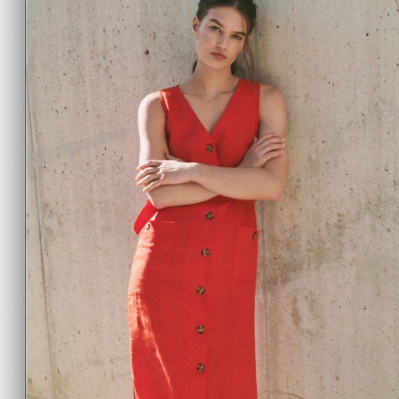 100% linen shirty dress - Picture 5 of 6